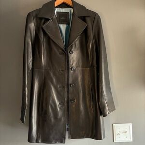 Luxe Lambskin Leather Jacket Size Medium
